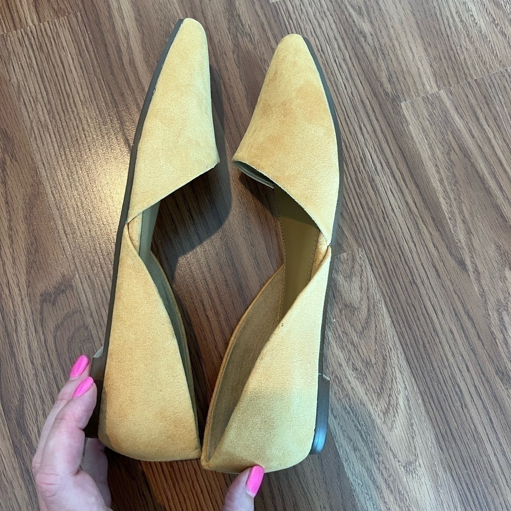 J.Crew Zoe Suede Leather D'Orsay Flats - Picture 8 of 13